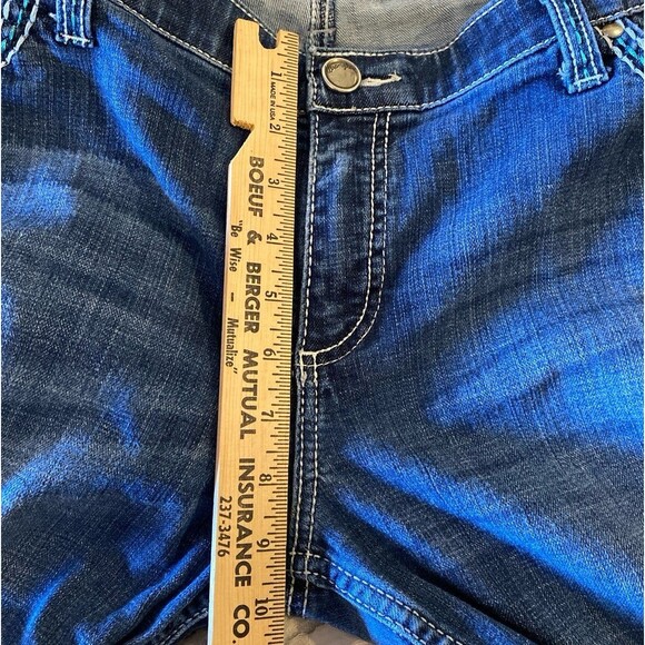 Wrangler Shiloh Womens Jeans Size 15 / 16 X 36 Distressed Denim Boot Cut Rodeo! - Picture 9 of 11